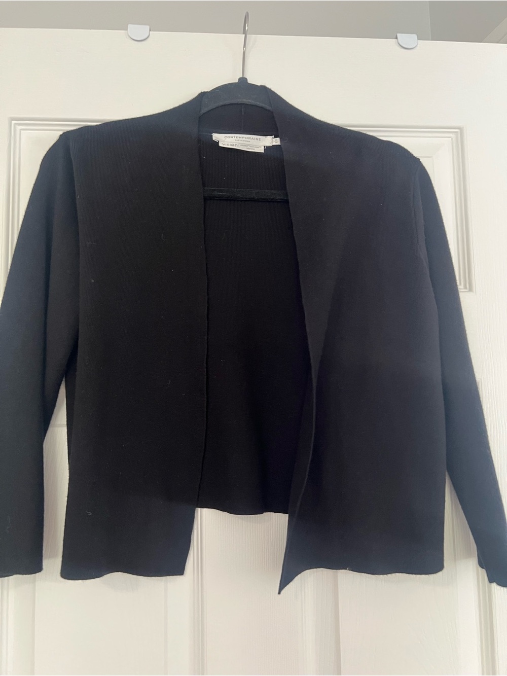 Simons Contemporaine Black Knit Cardigan size M